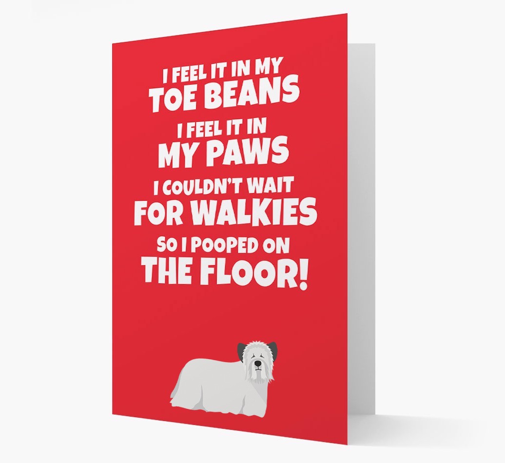 'I feel it in my...' - Personalised {breedFullName} Card