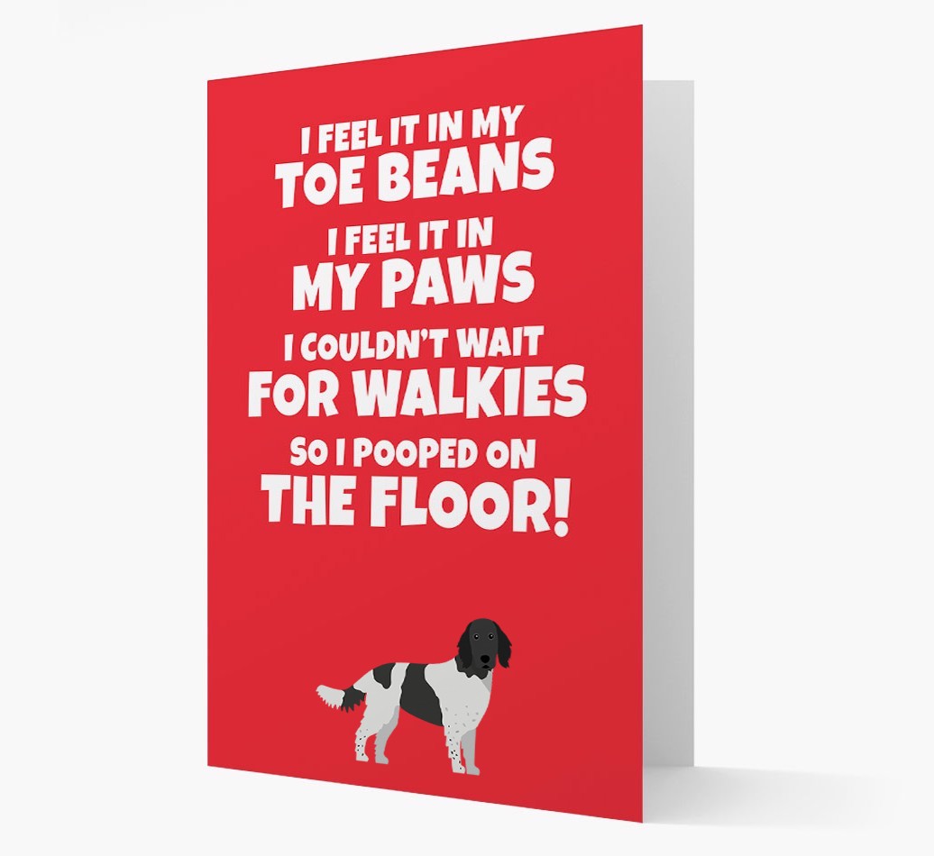 'I feel it in my...' - Personalized {breedFullName} Card