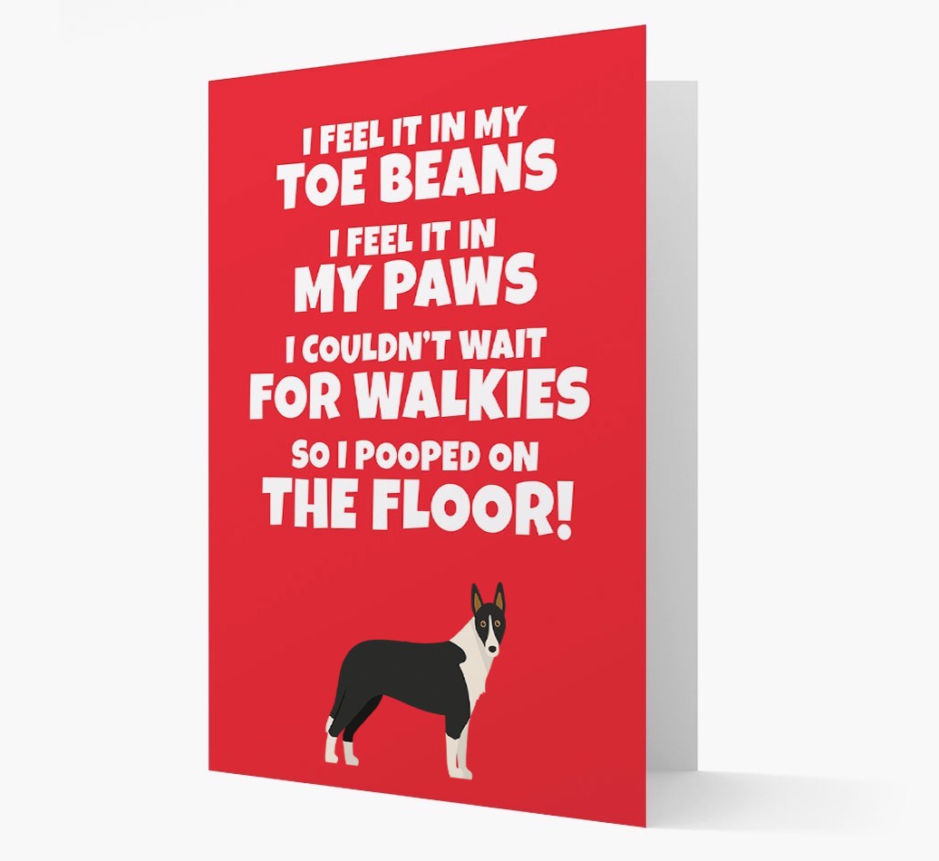 'I feel it in my...' - Personalized {breedFullName} Card