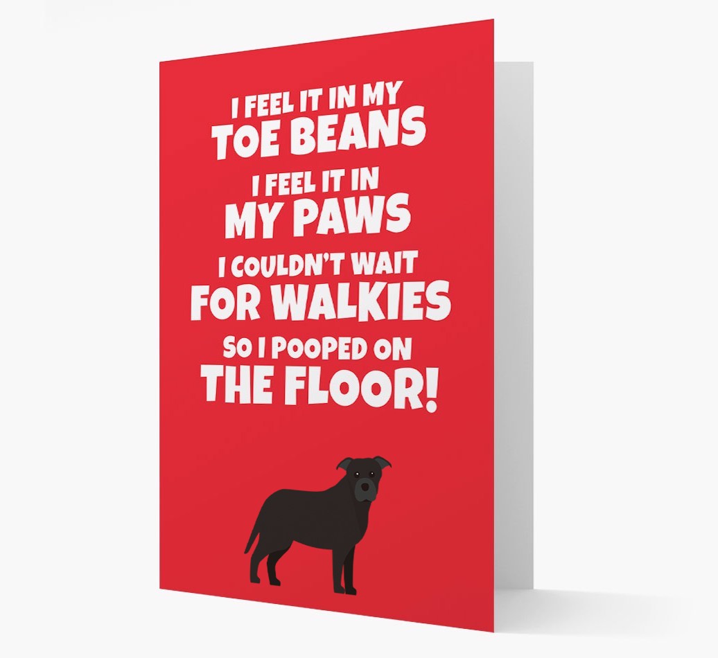 'I feel it in my...' - Personalized {breedFullName} Card