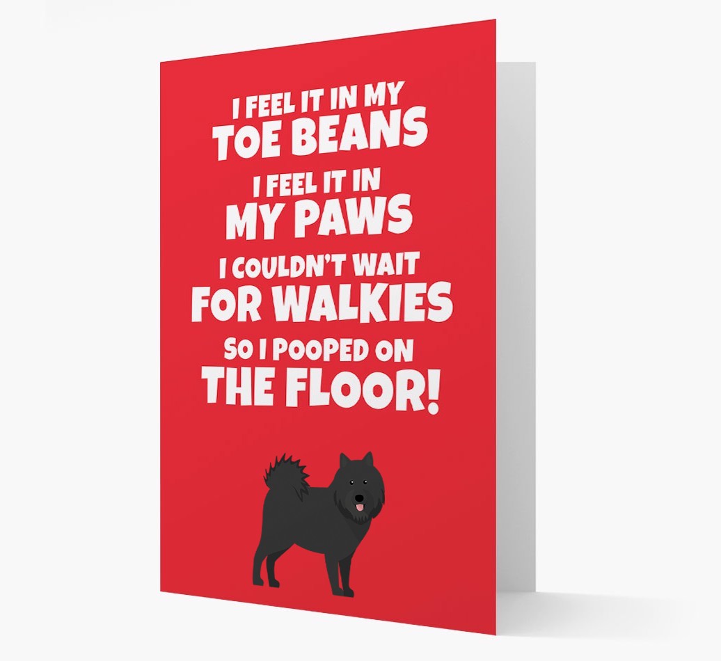 'I feel it in my...' - Personalized {breedFullName} Card