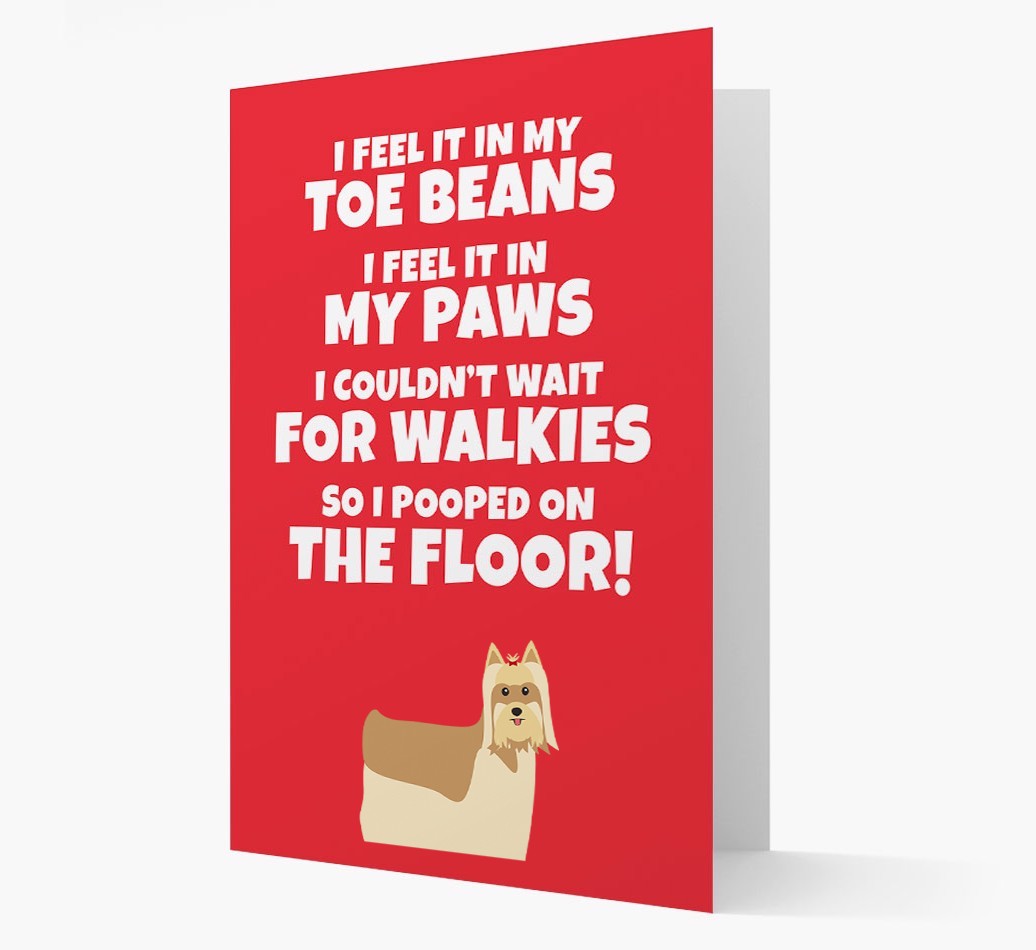 'I feel it in my...' - Personalized {breedFullName} Card