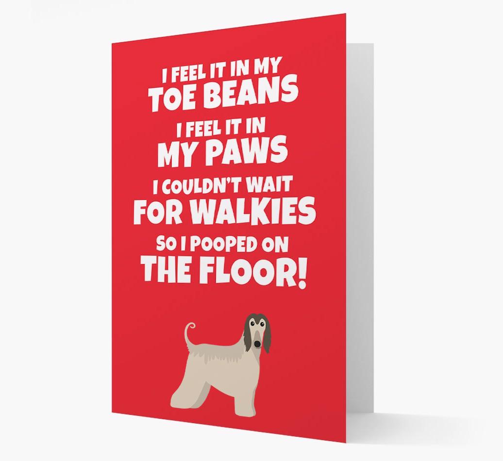 'I feel it in my...' - Personalized {breedFullName} Card