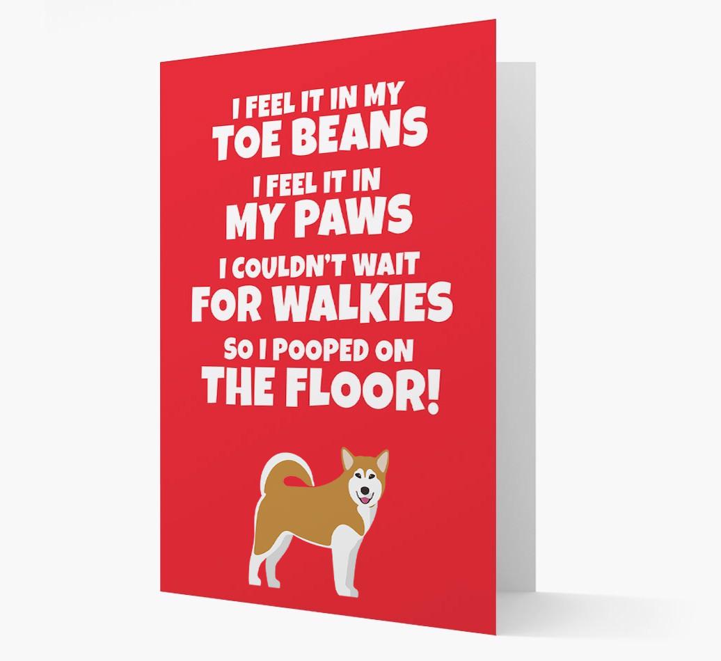 'I feel it in my...' - Personalized {breedFullName} Card