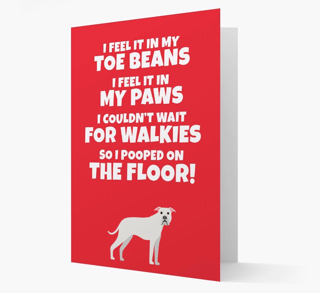 'I feel it in my...' - Personalized {breedFullName} Card