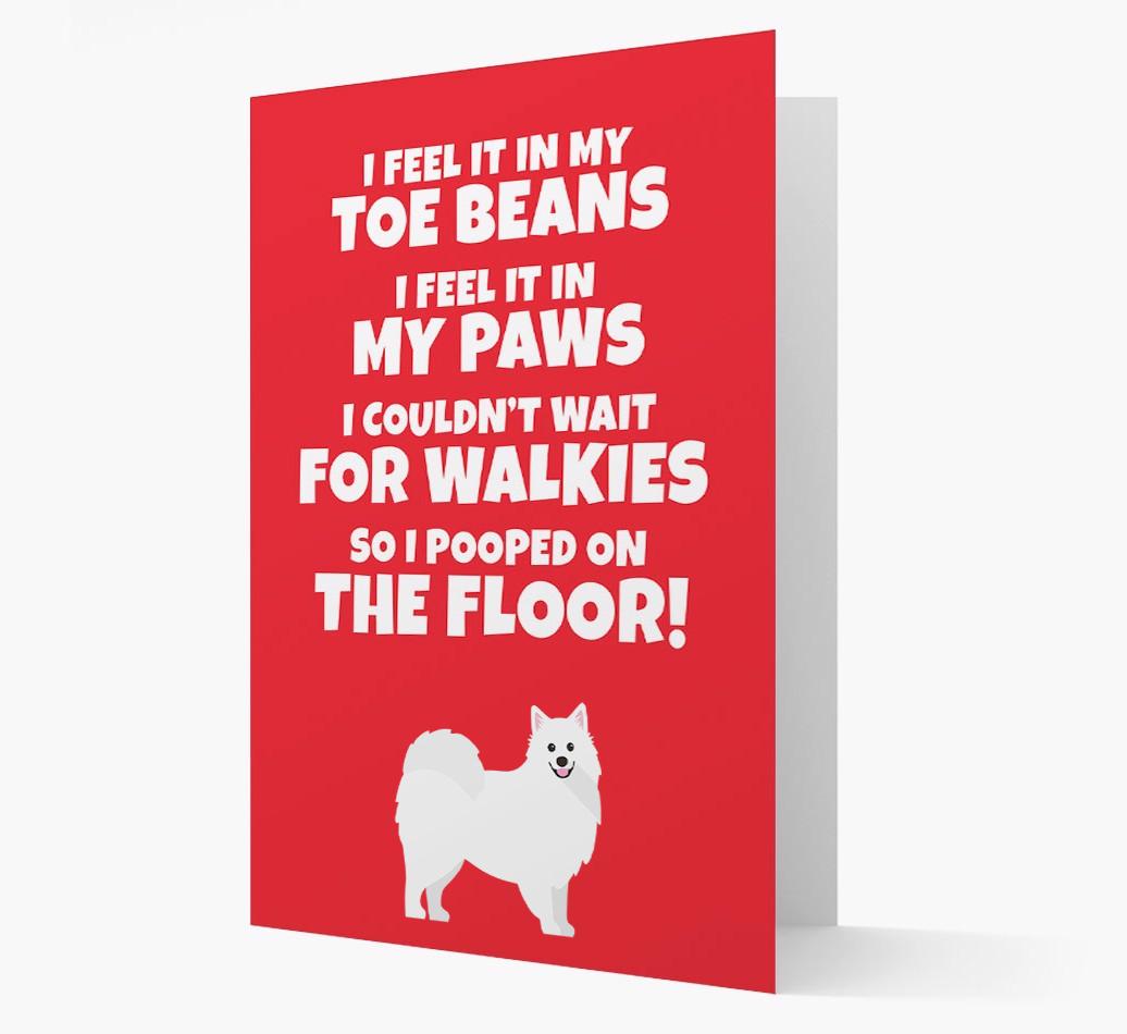 'I feel it in my...' - Personalized {breedFullName} Card