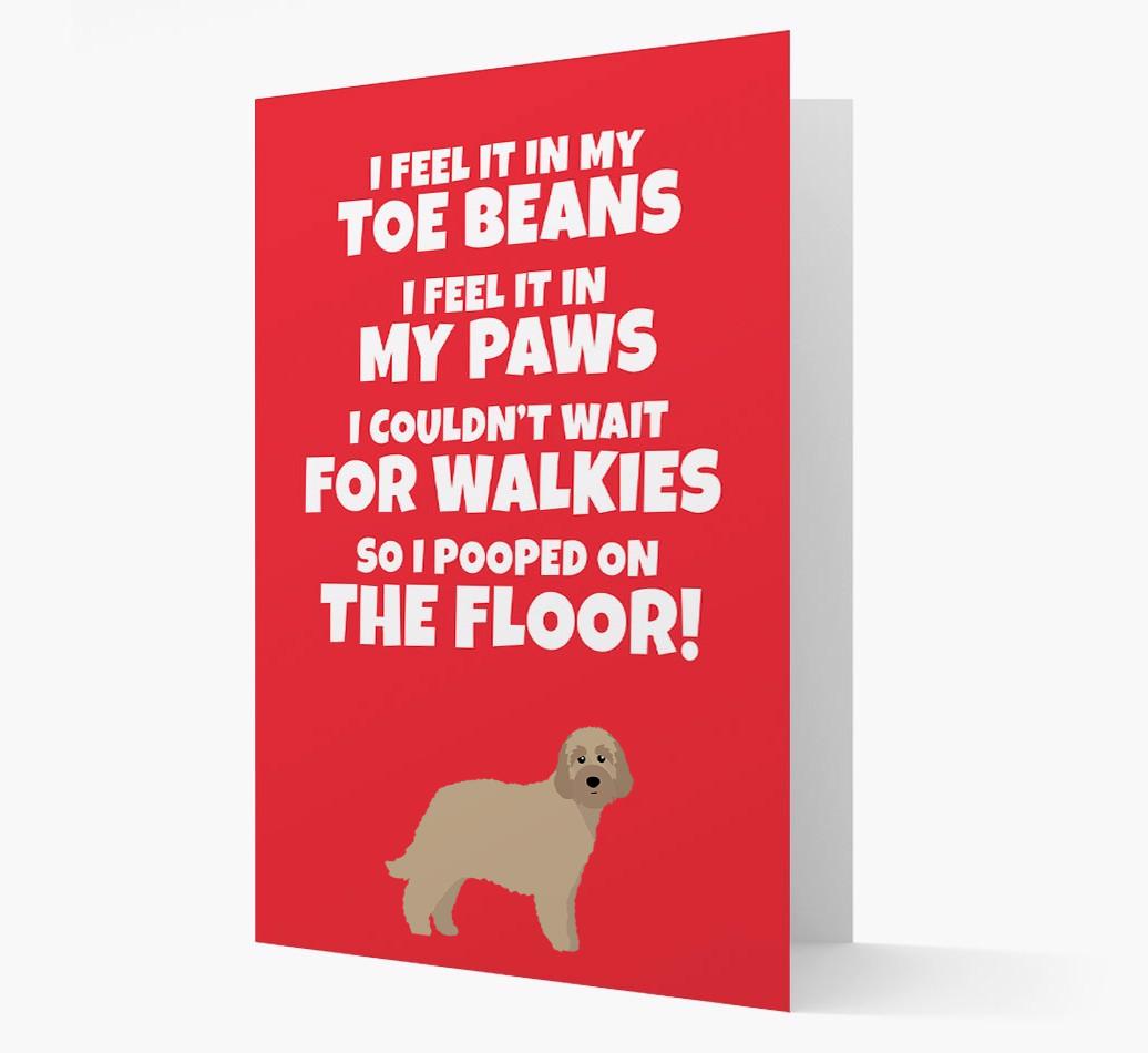 'I feel it in my...' - Personalized {breedFullName} Card