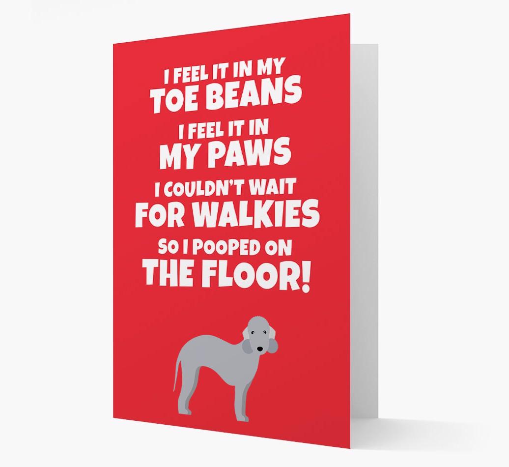 'I feel it in my...' - Personalized {breedFullName} Card