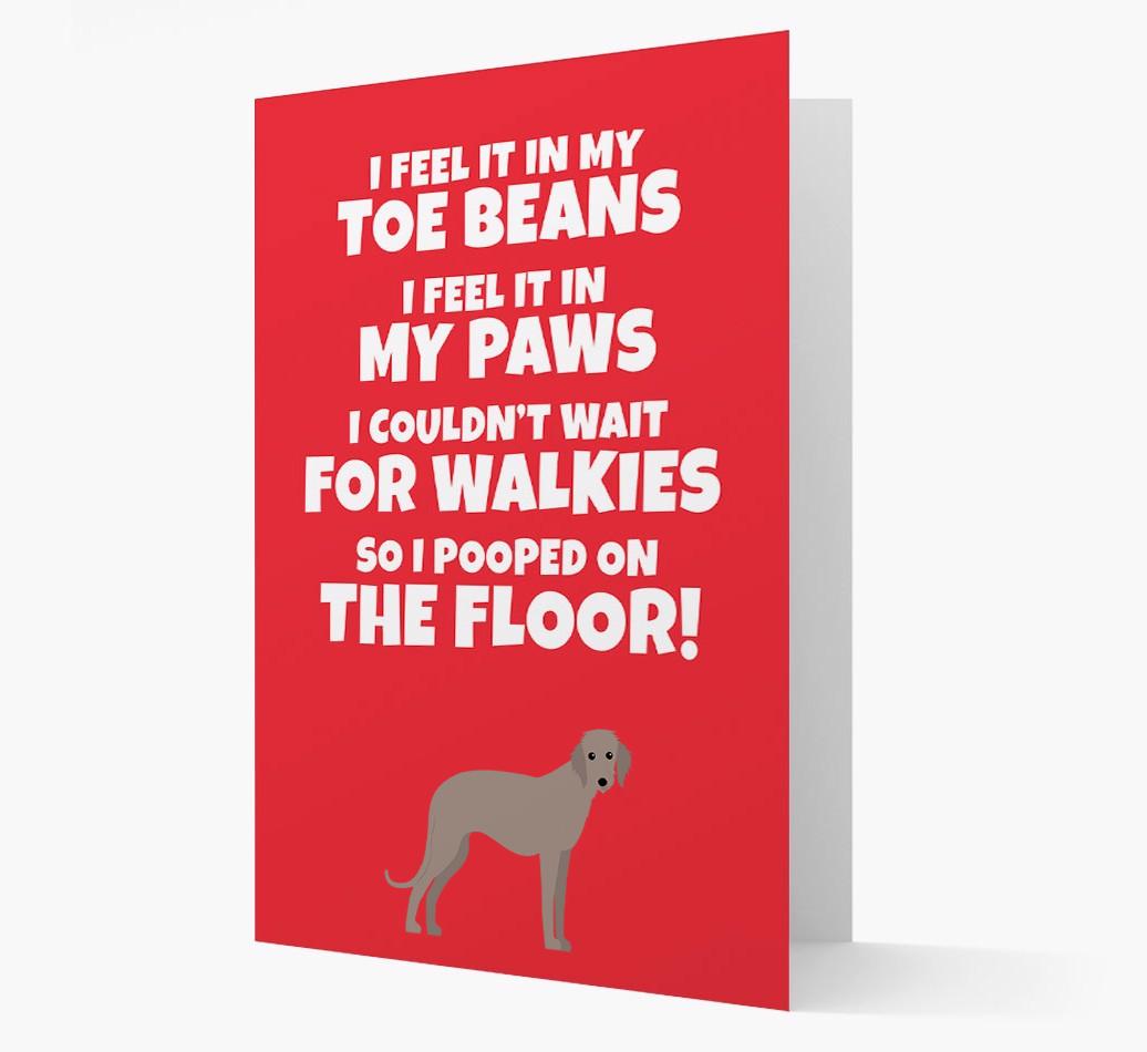 'I feel it in my...' - Personalized {breedFullName} Card