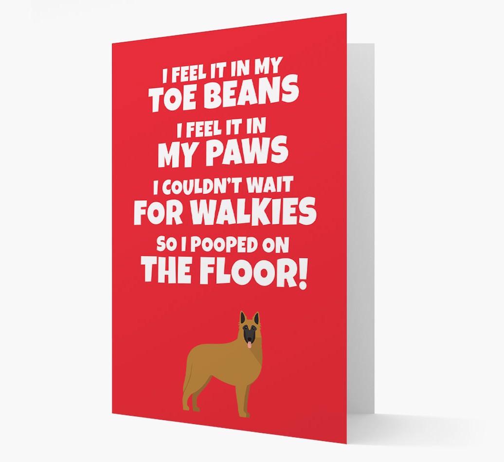 'I feel it in my...' - Personalized {breedFullName} Card