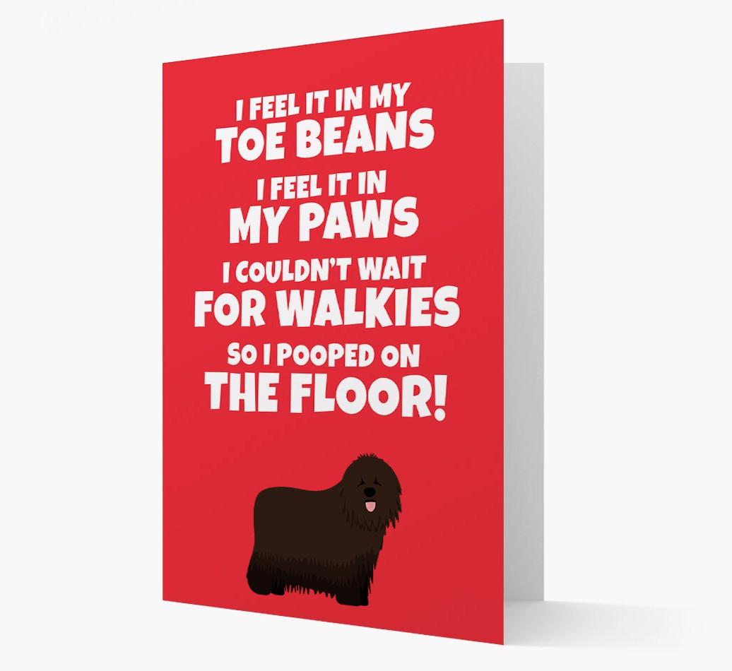 'I feel it in my...' - Personalized {breedFullName} Card