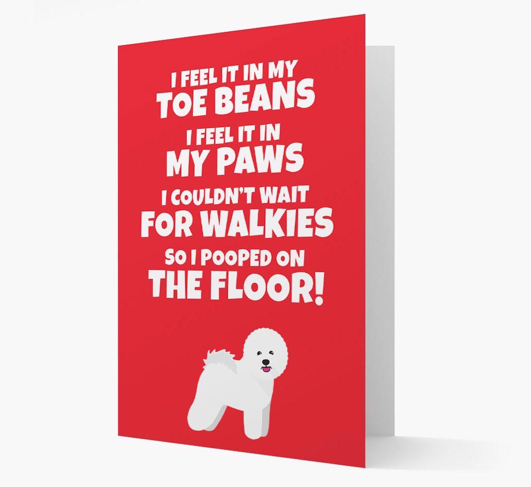 'I feel it in my...' - Personalized {breedFullName} Card