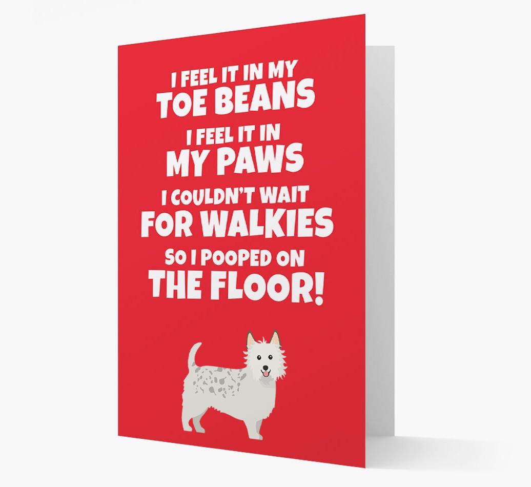 'I feel it in my...' - Personalized {breedFullName} Card