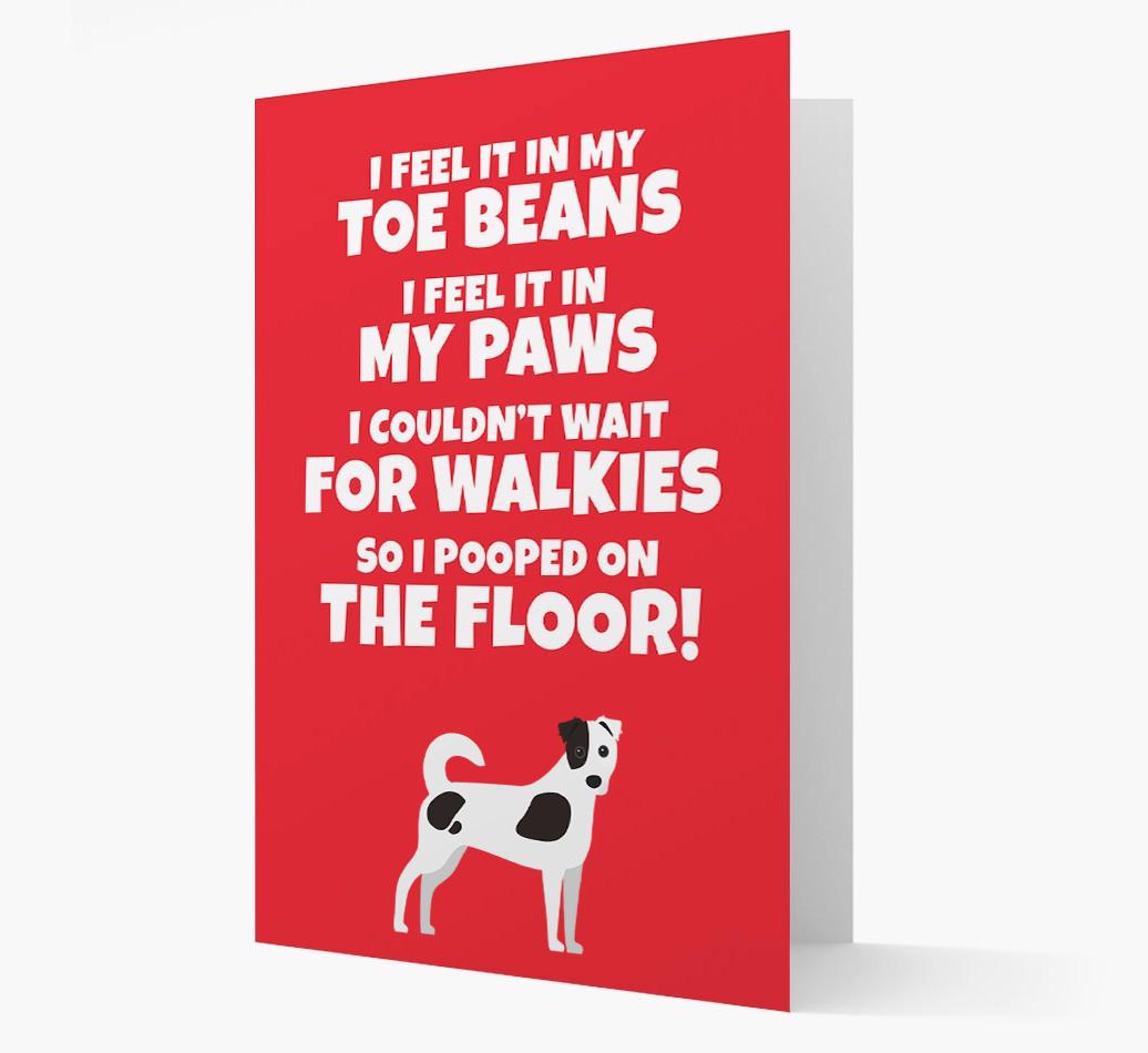 'I feel it in my...' - Personalized {breedFullName} Card