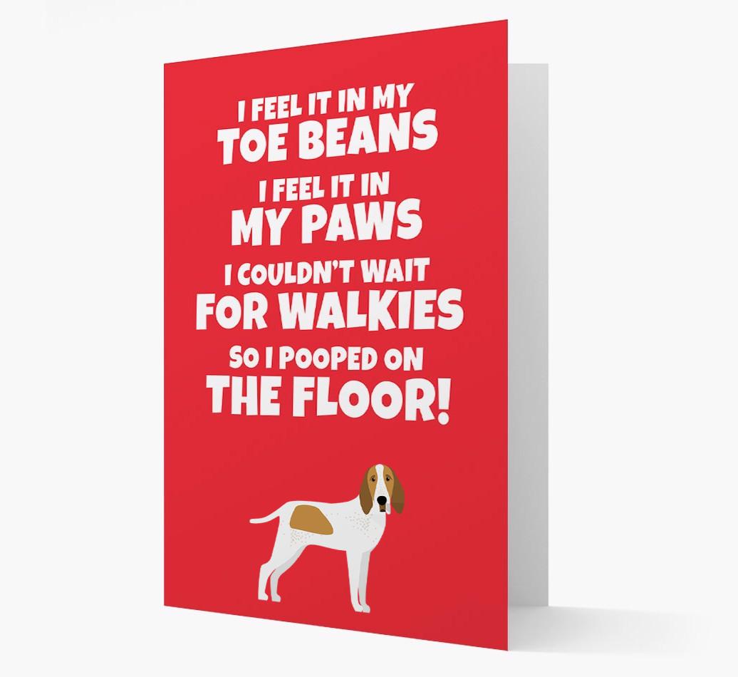 'I feel it in my...' - Personalized {breedFullName} Card