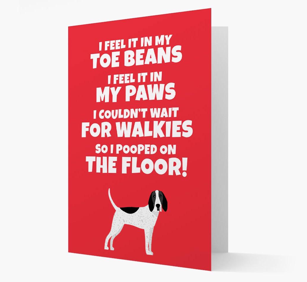 'I feel it in my...' - Personalized {breedFullName} Card