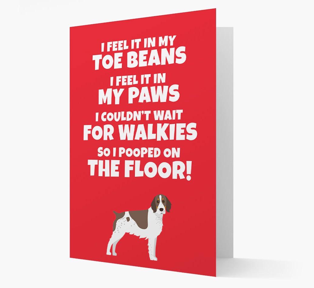 'I feel it in my...' - Personalized {breedFullName} Card