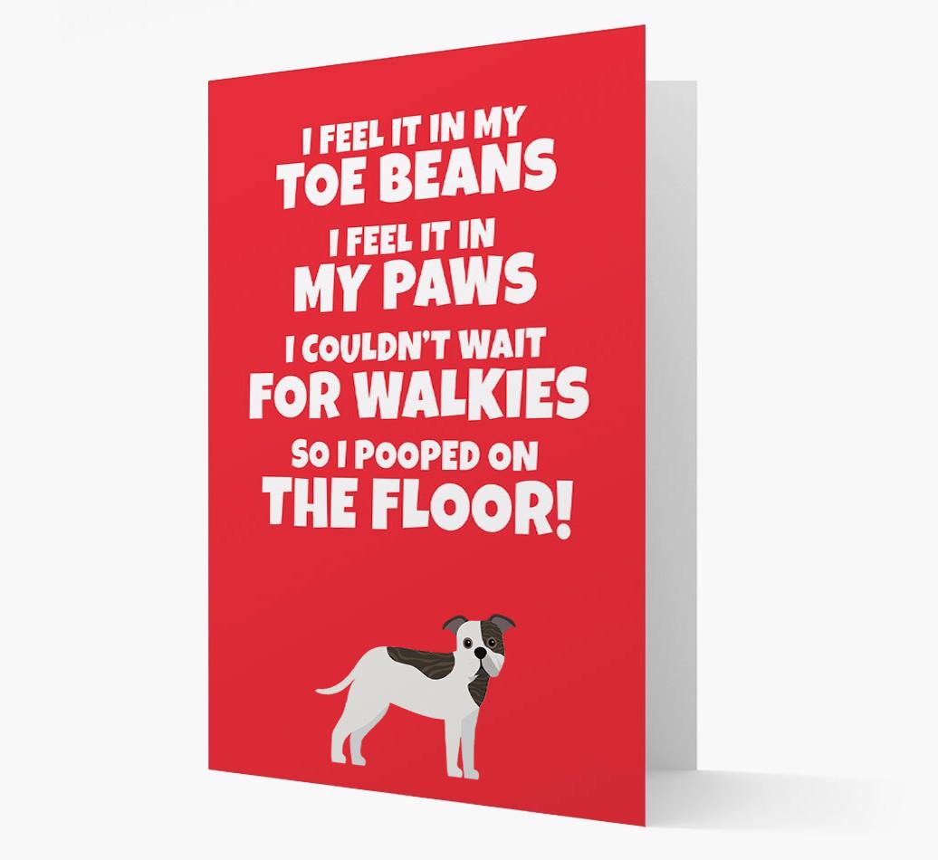 'I feel it in my...' - Personalized {breedFullName} Card