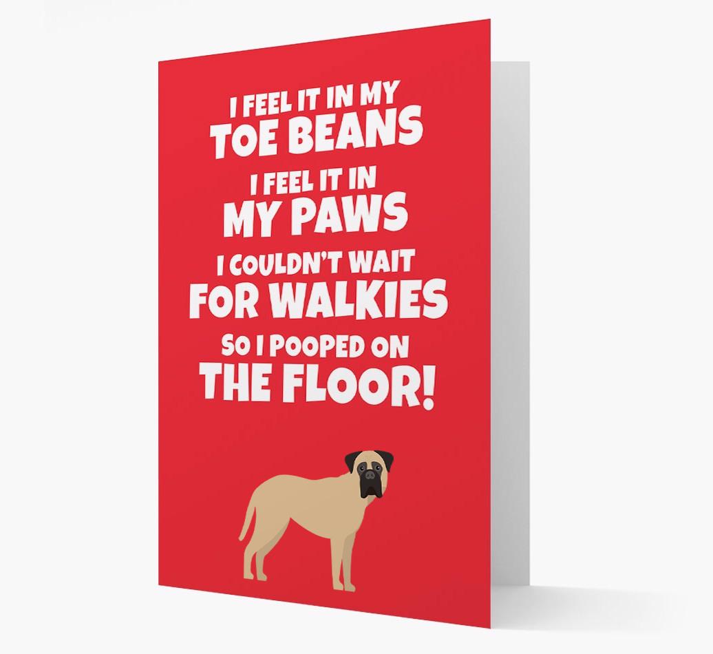 'I feel it in my...' - Personalized {breedFullName} Card