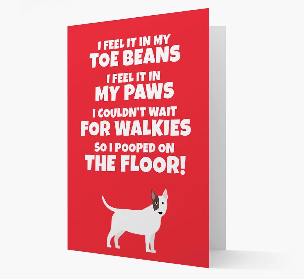 'I feel it in my...' - Personalized {breedFullName} Card