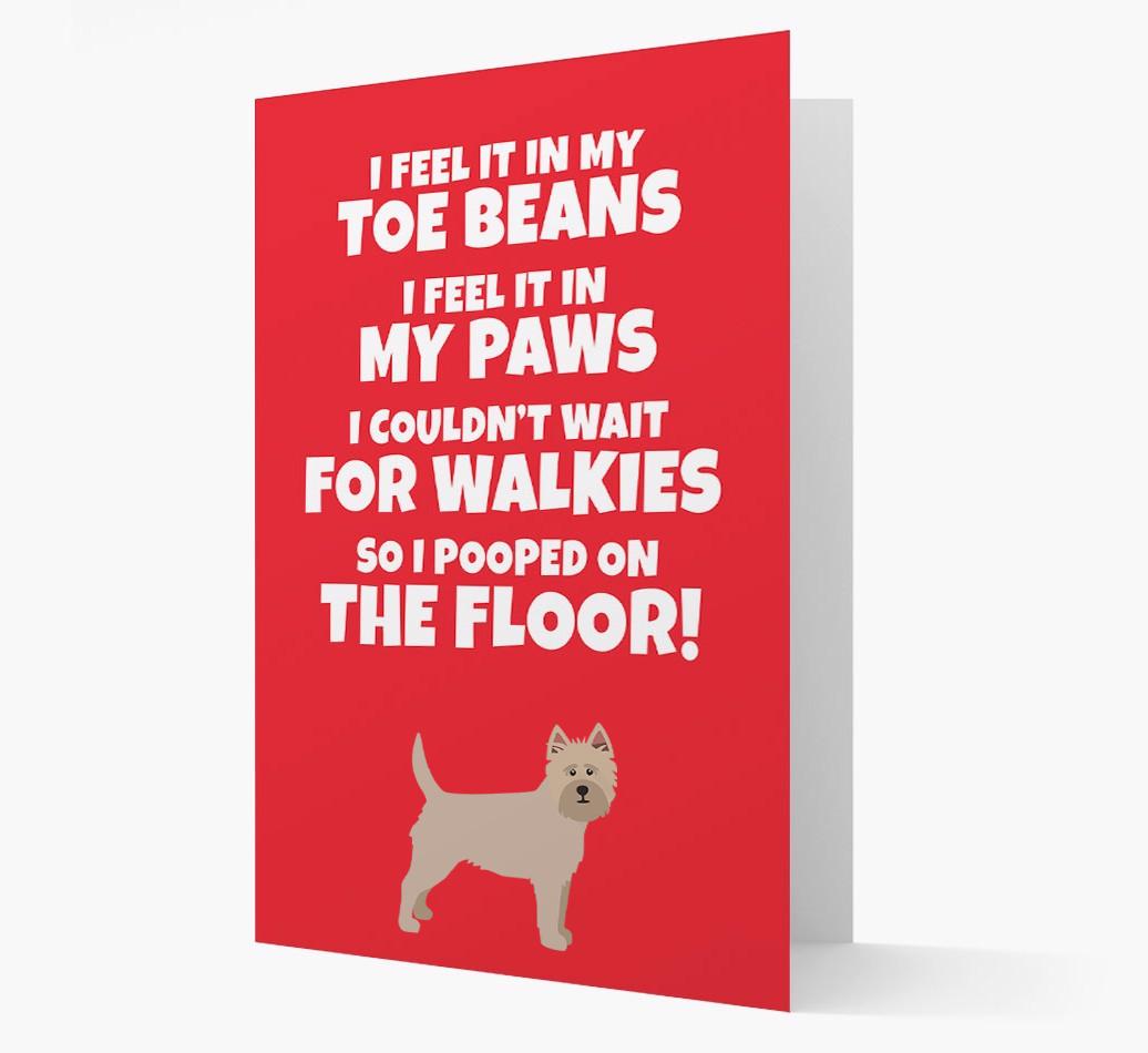 'I feel it in my...' - Personalized {breedFullName} Card