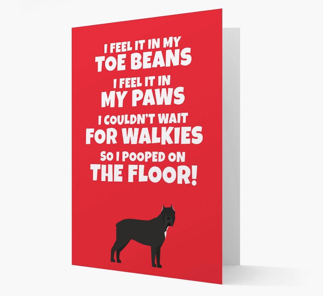 'I feel it in my...' - Personalized {breedFullName} Card