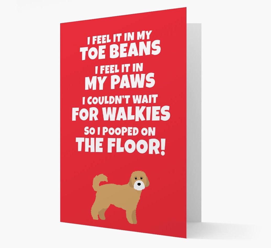 'I feel it in my...' - Personalized {breedFullName} Card