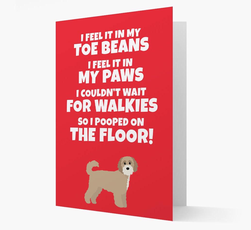 'I feel it in my...' - Personalized {breedFullName} Card