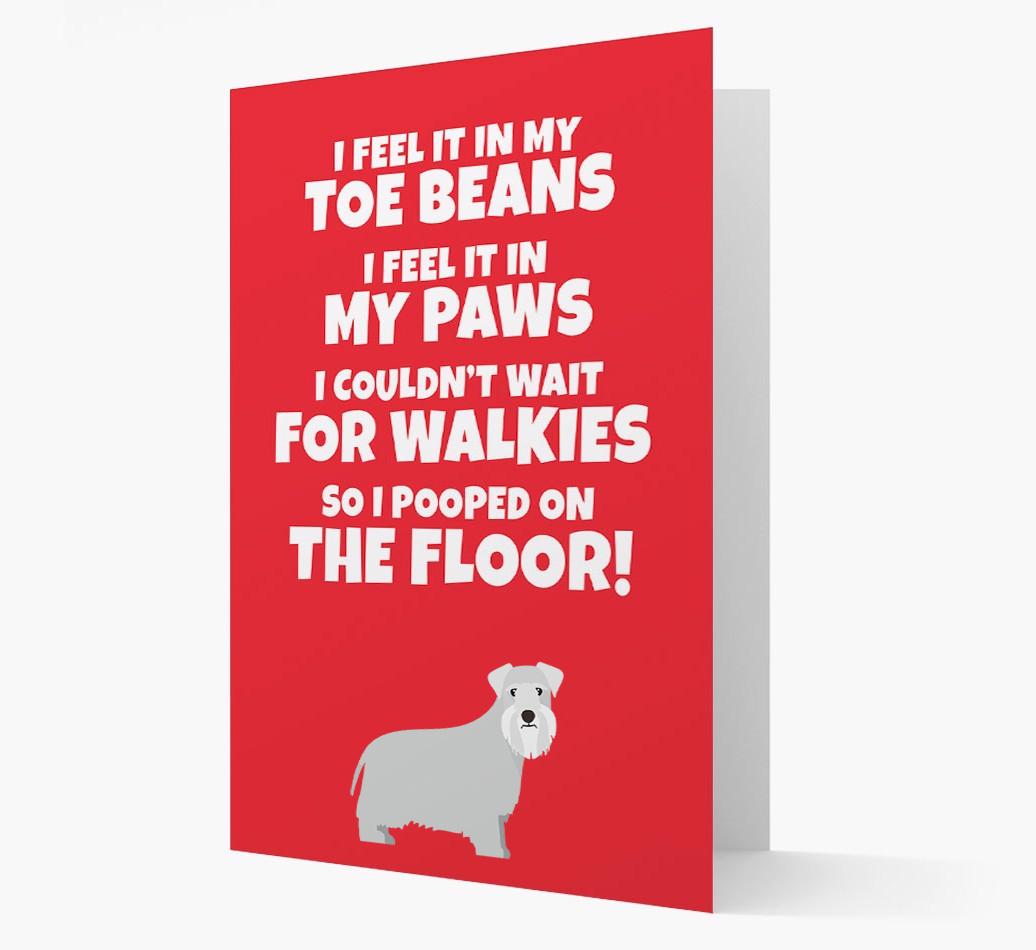 'I feel it in my...' - Personalized {breedFullName} Card