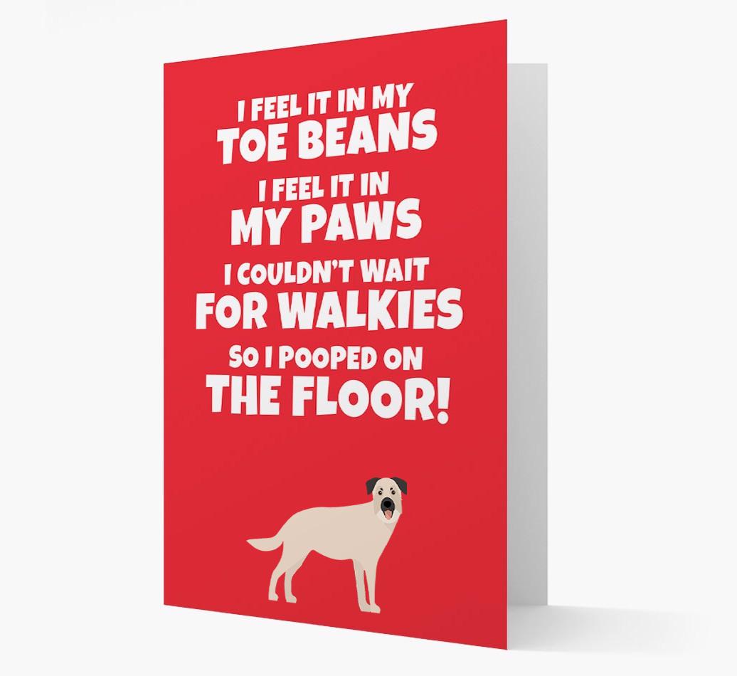 'I feel it in my...' - Personalized {breedFullName} Card