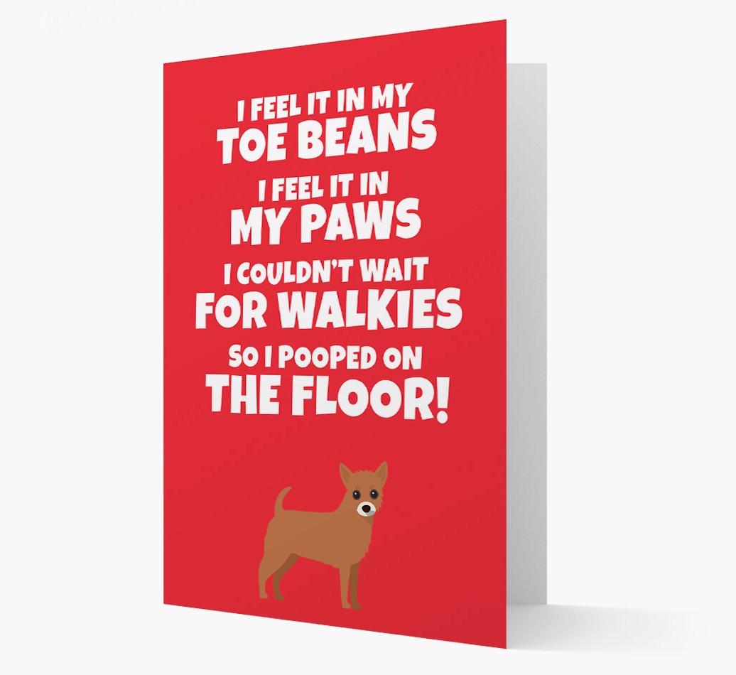 'I feel it in my...' - Personalized {breedFullName} Card