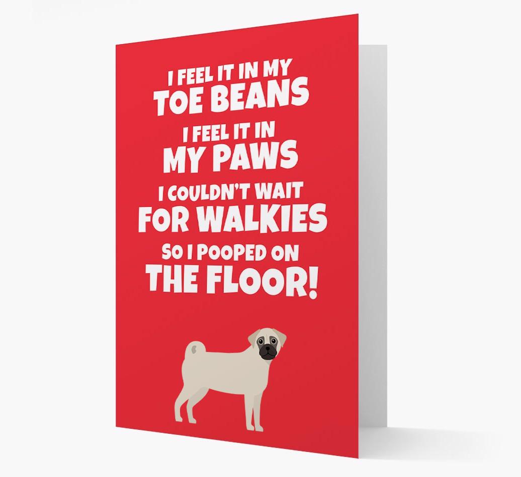 'I feel it in my...' - Personalized {breedFullName} Card