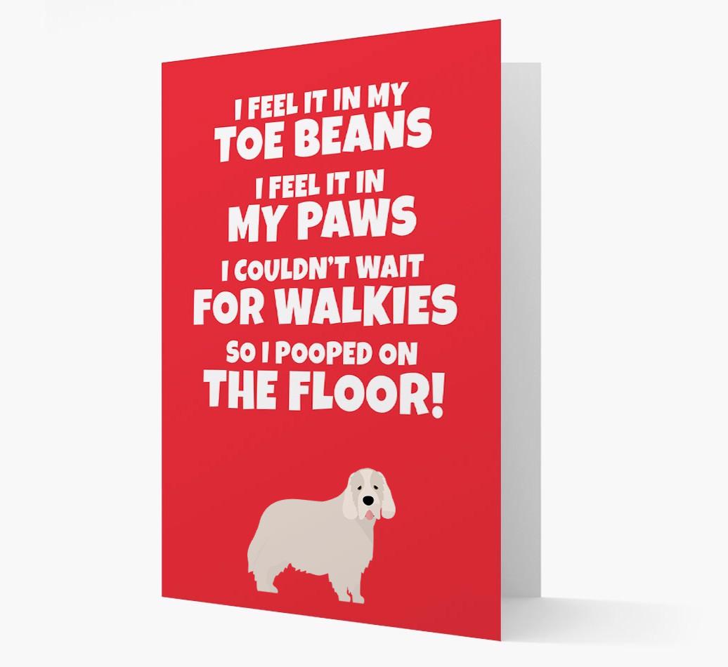 'I feel it in my...' - Personalized {breedFullName} Card