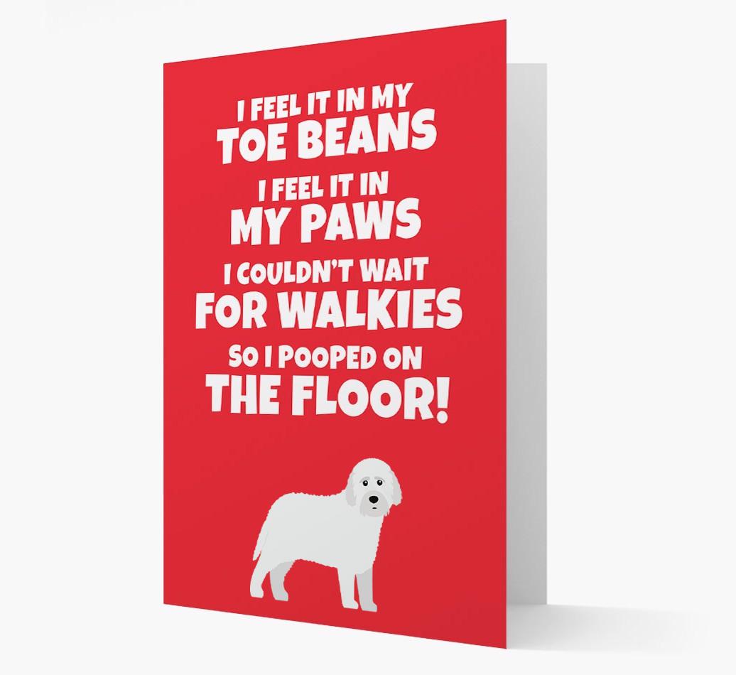 'I feel it in my...' - Personalized {breedFullName} Card