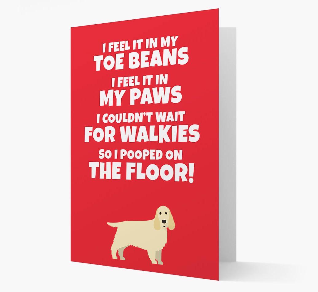 'I feel it in my...' - Personalized {breedFullName} Card