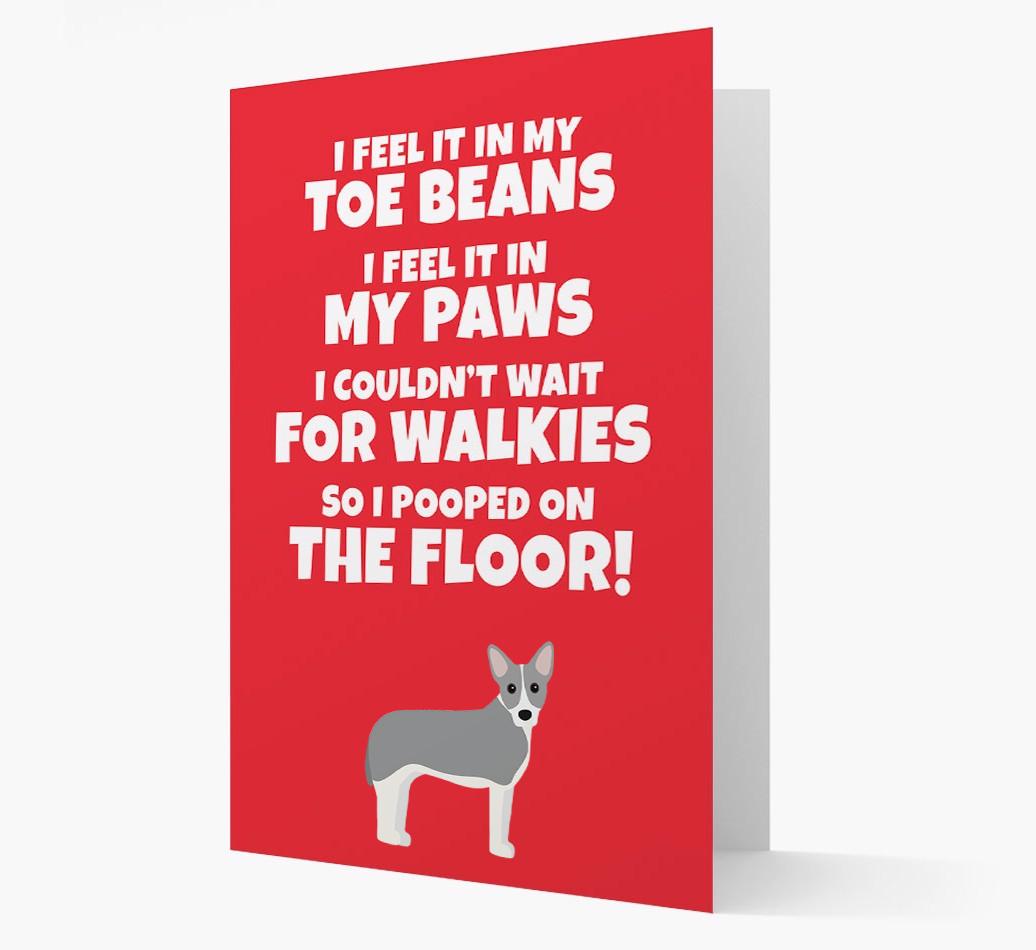 'I feel it in my...' - Personalized {breedFullName} Card