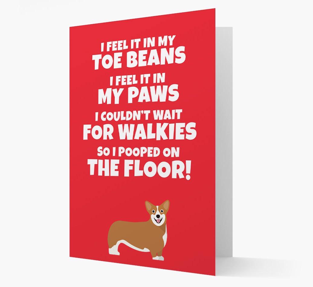 'I feel it in my...' - Personalized {breedFullName} Card