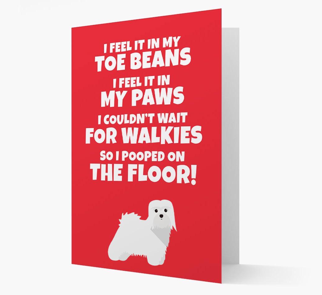 'I feel it in my...' - Personalized {breedFullName} Card