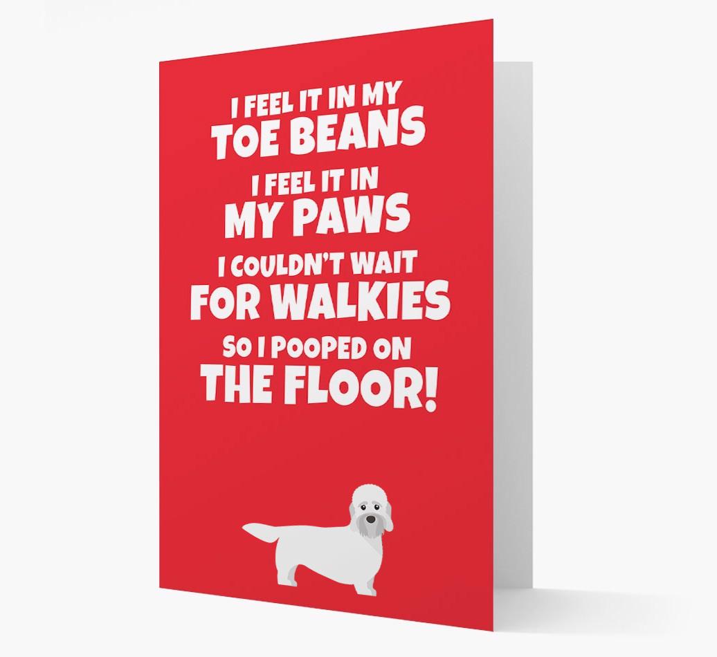 'I feel it in my...' - Personalized {breedFullName} Card