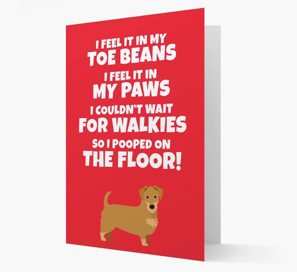 'I feel it in my...' - Personalized {breedFullName} Card