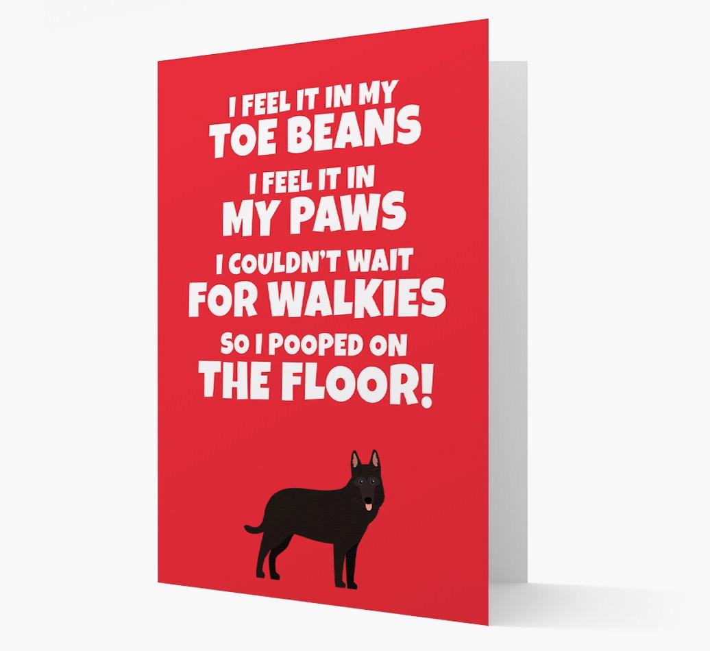 'I feel it in my...' - Personalized {breedFullName} Card