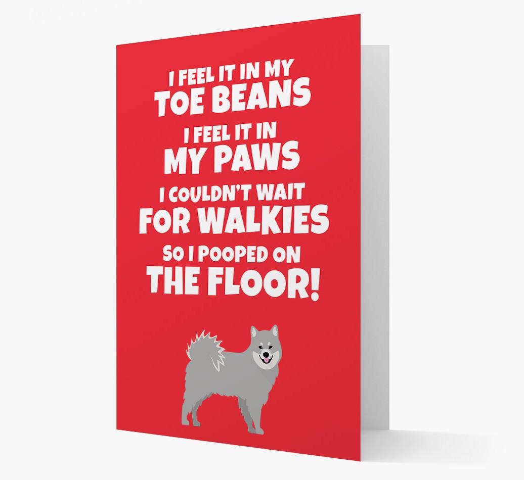 'I feel it in my...' - Personalized {breedFullName} Card