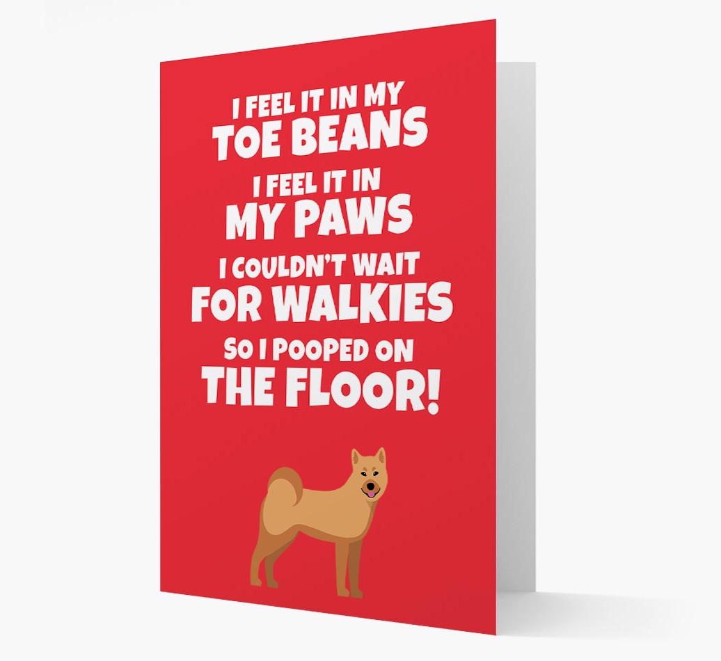 'I feel it in my...' - Personalized {breedFullName} Card