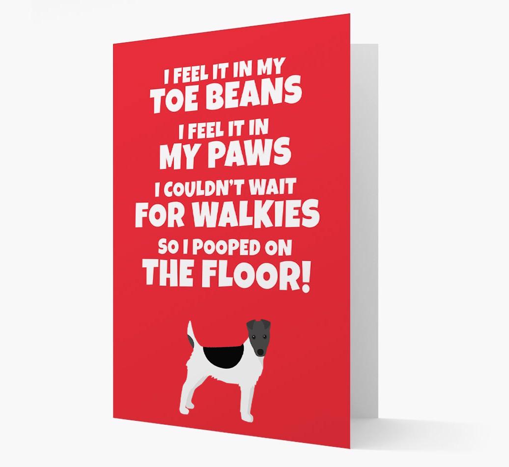 'I feel it in my...' - Personalized {breedFullName} Card