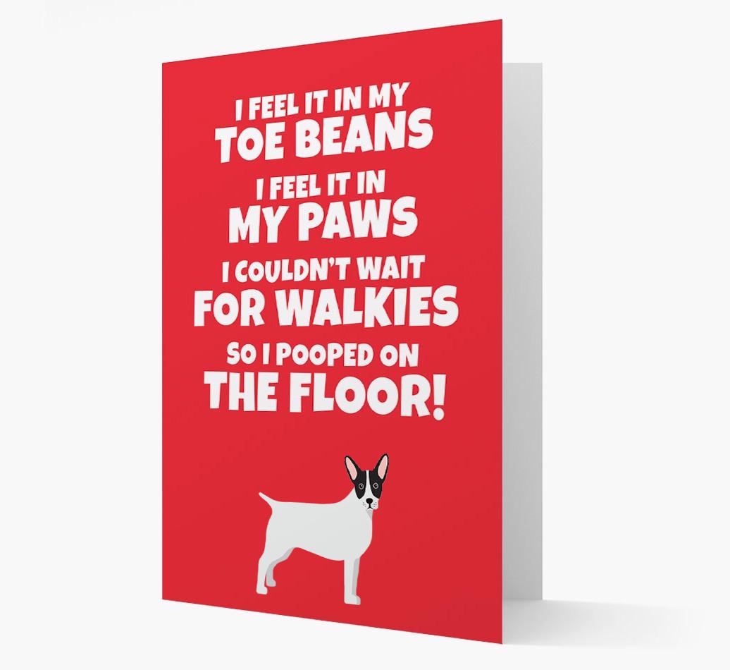 'I feel it in my...' - Personalized {breedFullName} Card