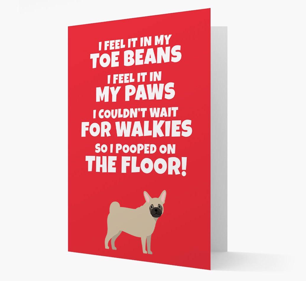 'I feel it in my...' - Personalized {breedFullName} Card