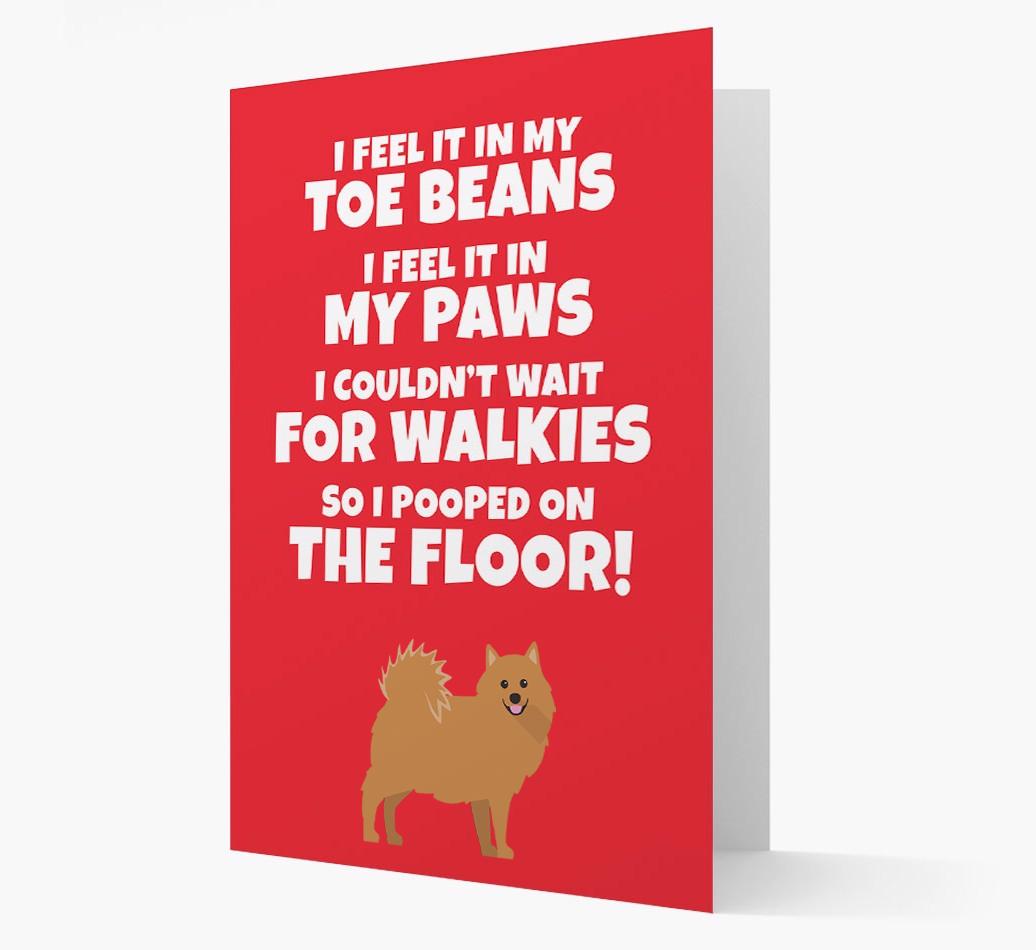 'I feel it in my...' - Personalized {breedFullName} Card