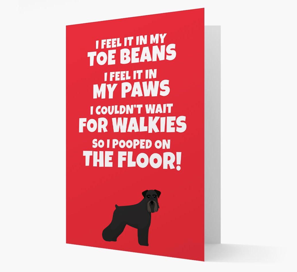 'I feel it in my...' - Personalized {breedFullName} Card