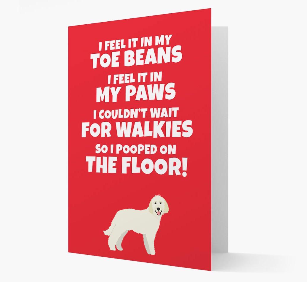 'I feel it in my...' - Personalized {breedFullName} Card