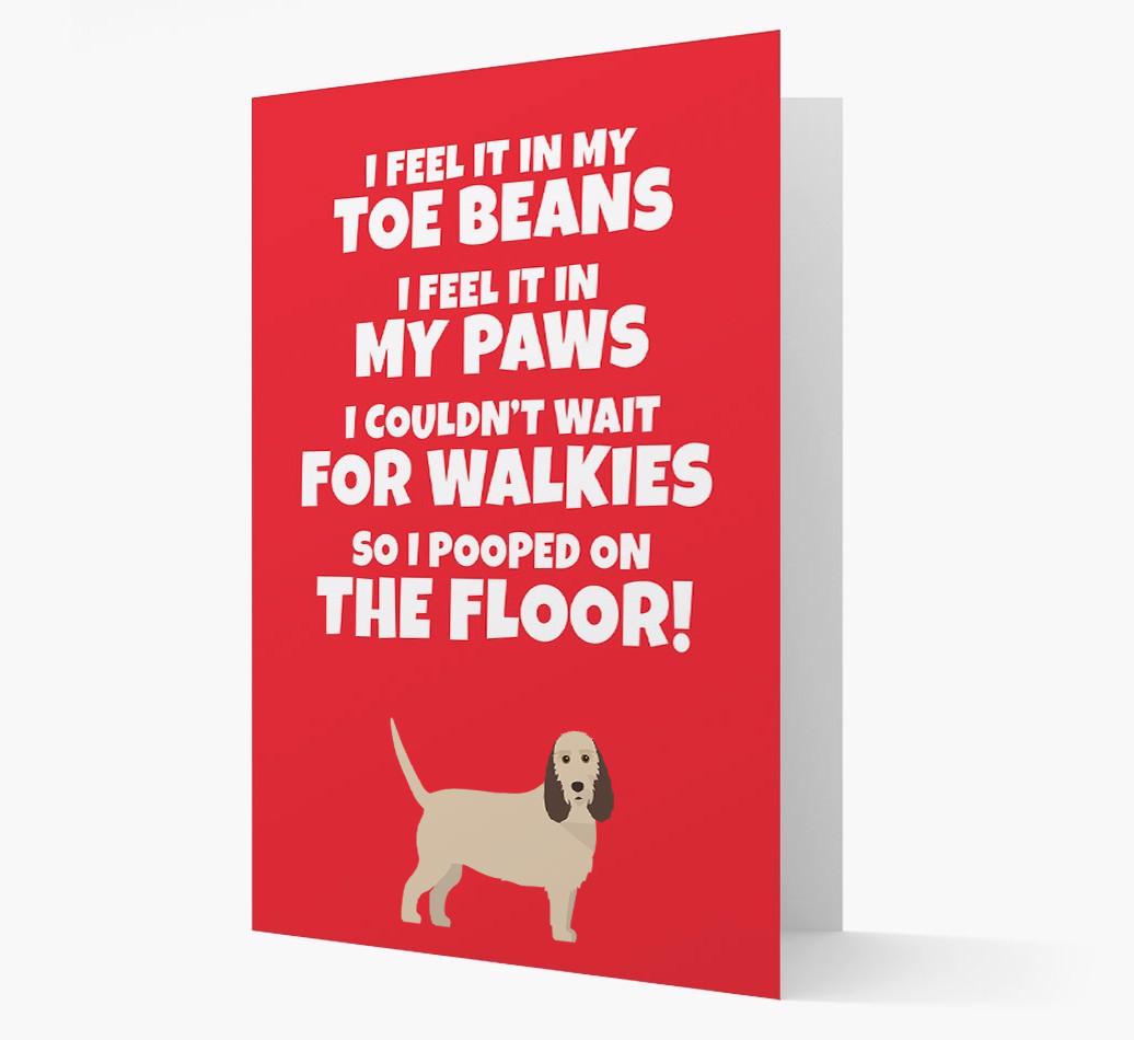 'I feel it in my...' - Personalized {breedFullName} Card